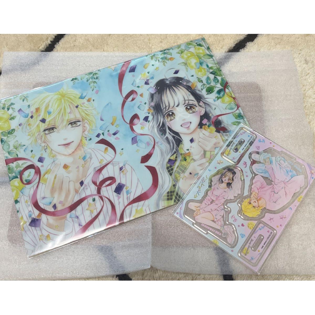 Used Honey Lemon Soda Sitting Acrylic Stand Lottery Clear File