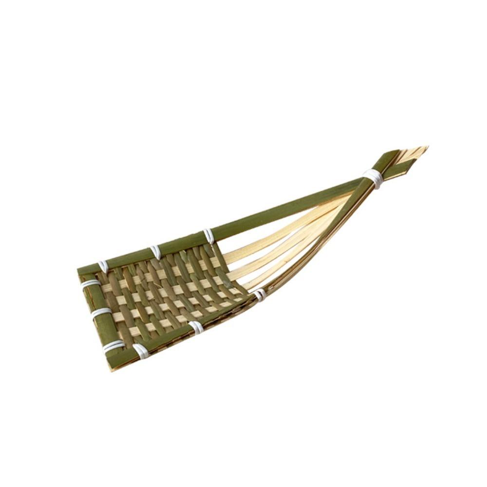 

2 шт. Плетеный бамбуковый поднос для сервировки Японская охлаждающая тарелка Креативный поднос для сашими Дом 2Pcs