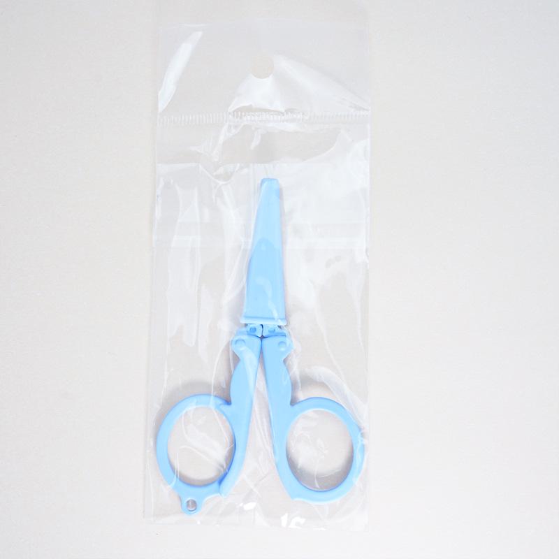 Compact Foldable Stainless Steel Scissors for Travel, Fishing, Students, and Outdoor Use