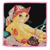 CAT ART Chenille Handkerchief "La Grande Odalisque" by Dominique Nangoule [100% Cotton] Women's, Approx. 25cm, 000255-0004-01