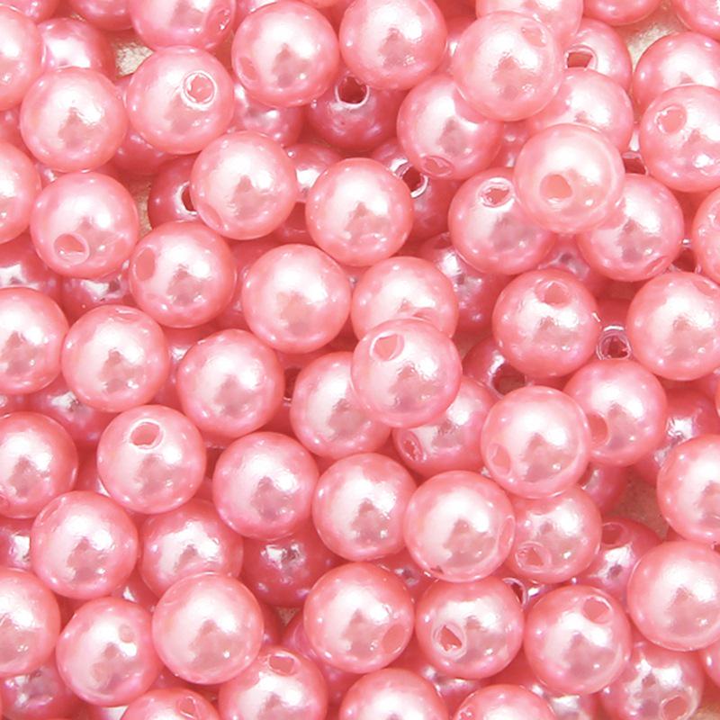 ABS Perforated Pearl-Like Beads for DIY Earrings, Bracelets, Ancient Style Hairpins