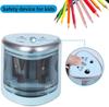 New Two-hole Electric Automatic Pencil Sharpener Switch Pencil Sharpener Home Office School Supplies Stationery Art