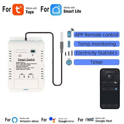 For Tuya WiFi Wireless Temperature Module Sensor APP Control 433 Remote Control