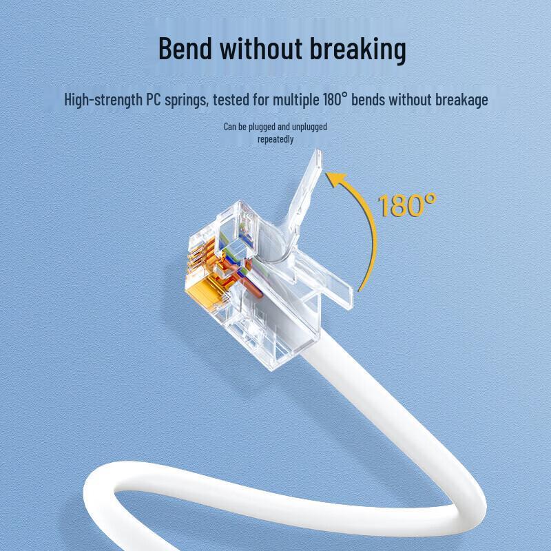 SAMZHE 6P2C 2-Core Telephone Line Cable