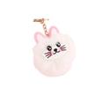 Exquisite Cartoon Cat Plush Keychain with Pompon - Cute Pendant for Backpack or Car Keys