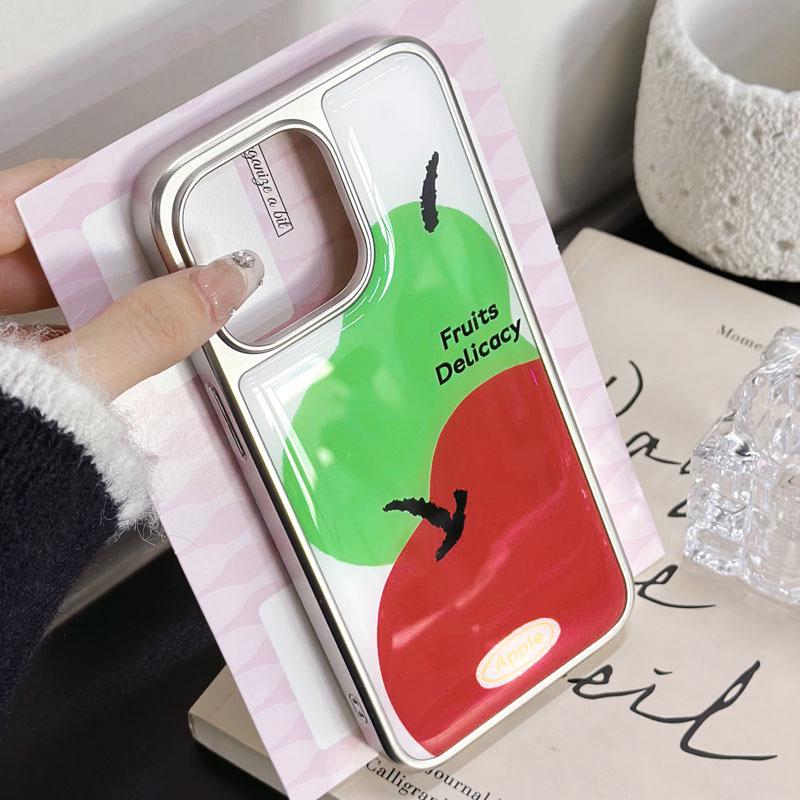 Electroplated Silver Edge Drip Glue Case for iPhone 16, iPhone 15, iPhone 14 Pro Max, and Huawei P70 Pro