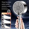3 Modes Adjustable Handheld Shower Head Bathroom Accessories Stainless Steel High Pressure Water Saving Rainfall Sprayer Nozzle
