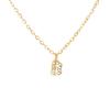 A-Z Initial Letter Pendant Necklace Gold Color Stainless Steel Clear Zircon Women Trendy Choker Minimalist Alphabet Jewelry Gift