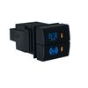 12V Led Dual Push Button Switch Front Rear Fog Lights Power Charger For Toyota Prado Hiace LandCruiser RAV4 Camry Corolla