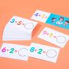 Children Montessori Math Toys Arithmetic Card Matching Games Addition Subtraction Counting Educational Cognitive Blocks for Kids