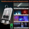 V3 Led Keychain Portable Flashlight Mini Usb Waterproof For Diving Type C Charger High Power Rechargeable Flashlights Powered Uv