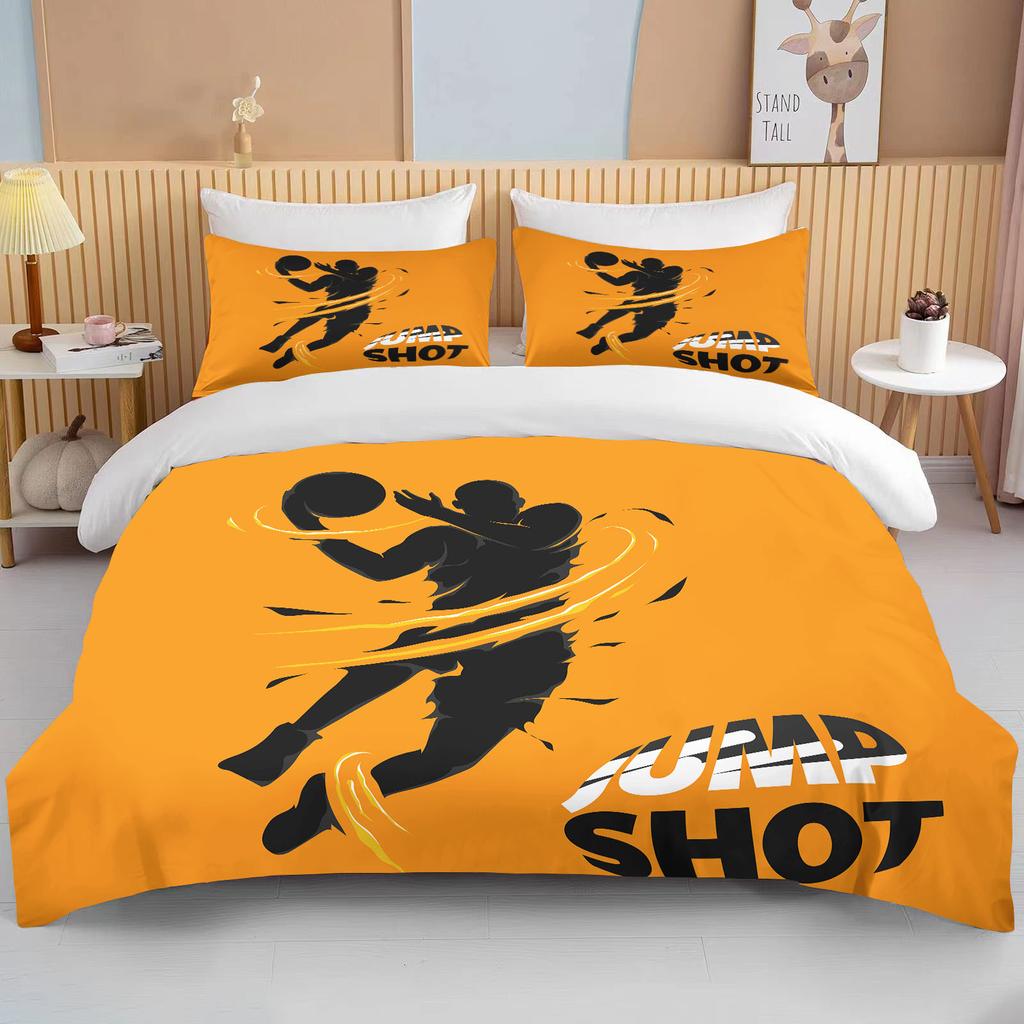 Comforter Cute Basketball Cartoon Double Bed Bed European Bedding Sets Home Textiles Luxury Pillow Cases Bedroom Bedding Sets