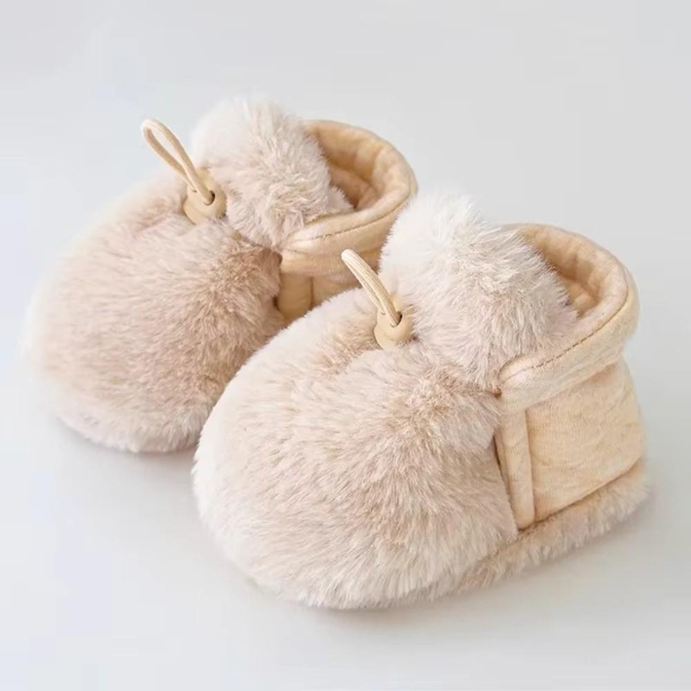 Bottes de berceau en peluche pour bébé et tout-petit, chaussettes chaudes antidérapantes, pantoufles décontractées, chaussures pour nouveau-né, filles, garçons
