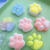 Mini Cat Paw Squishy Toy - Slow Rebound Silicone Stress Relief Pendant for Kids