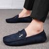 Casual Style Men's Business Shoes Trendy Outdoor Lazy Loafers Leather Men's Walking Shoes 2025 Summer New Driving Flat