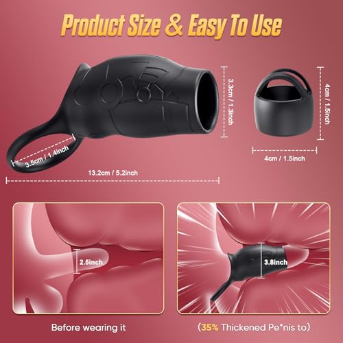 Sex Toys Male Masturbator Penis Ring Anal Toys with 10 Vibrating Modes Penis Training Extender G Spot Stimulator, Male Adult Sex Toys for Couples