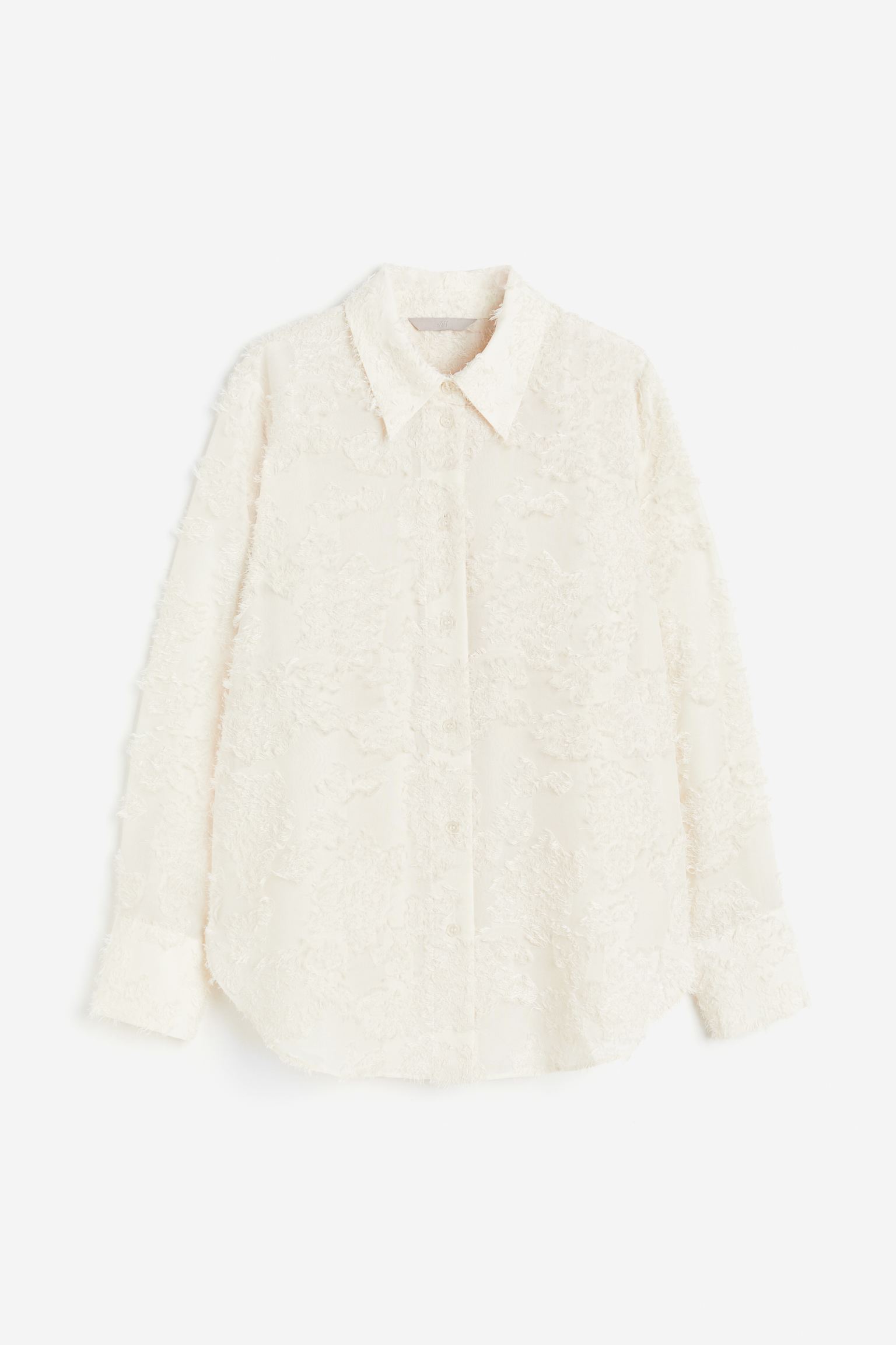 

Textured-weave shirt