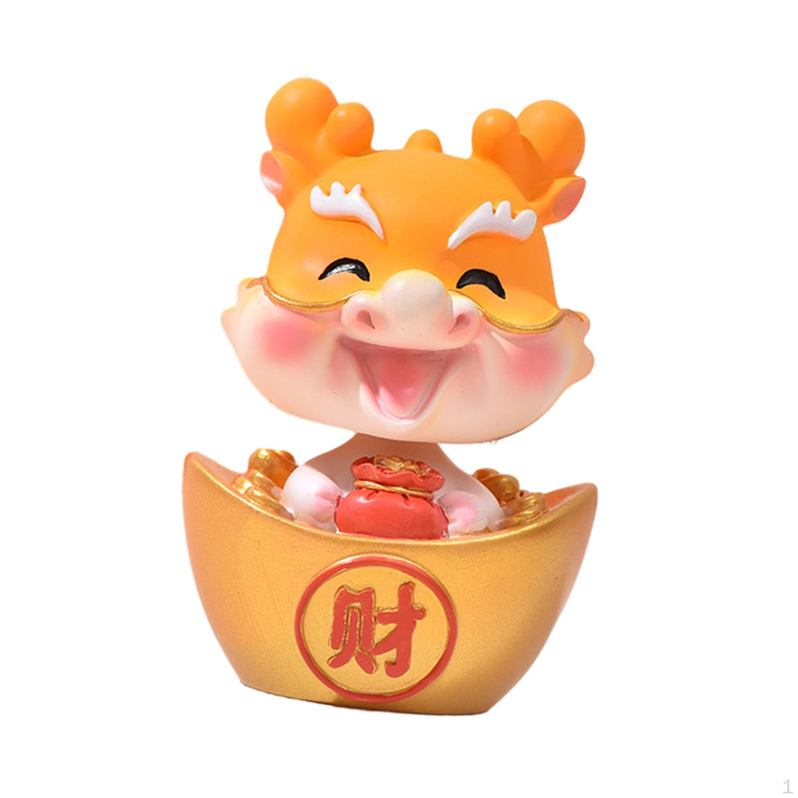 

Китайский Год Дракона Фигурка Качая Голова Украшение Для Приборной Панели Автомобиля 7.5x5x9см Очаровательная Style D