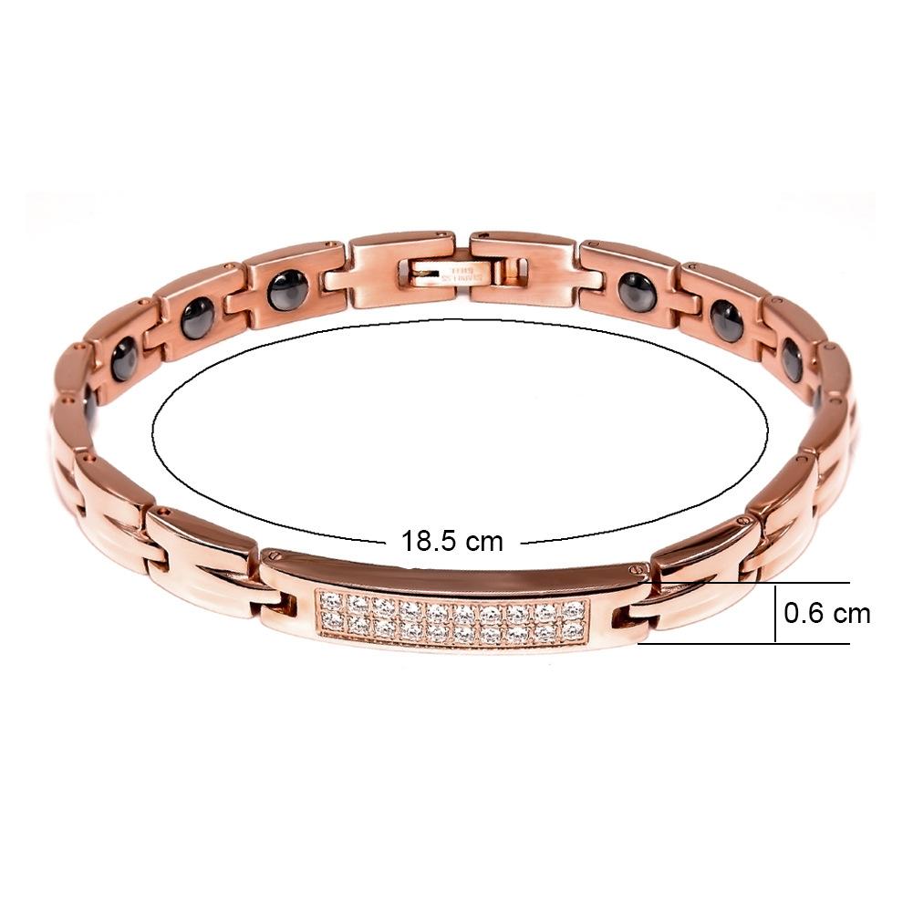 Stainless Steel Bracelet Inlaid Black Gallbladite Titanium Steel Bracelet 