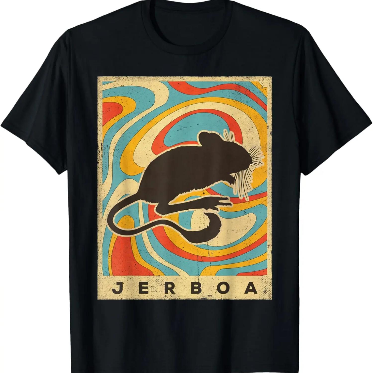 

Vintage Jerboa Lover Animal Retro Style T-Shirt S