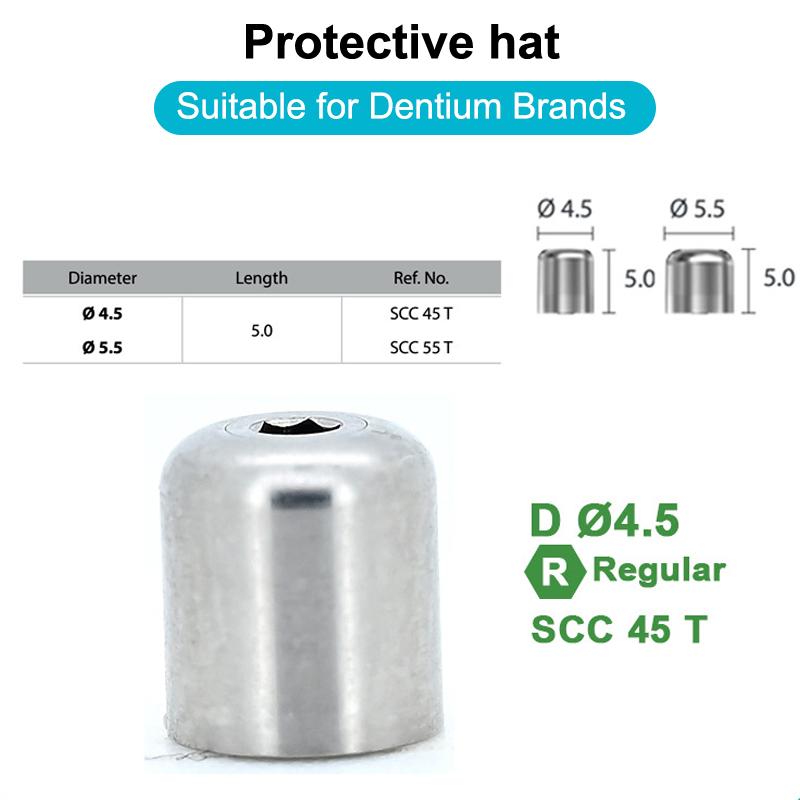 Dental Immediate Restoration Series Transfer Rod Protective Cap Right Angle Titanium Base Oral Implant Accessories