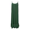 Women's  Breathable Backless Ruffled Hem Long Dress