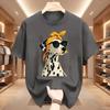 Ladies Dog Graphic T Shirts Unisex Summer Cotton Short Sleeve Printed Tshirt Streetwear Crew Neck T Shirts Unisexs Clothing Tops