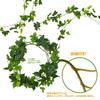 Fake Green Ivy Artificial Houseplant Natural Feel Waterproof Iron Wire Included High Durability Artificial Leaf Foliage Artificial Wisteria Twig Vine