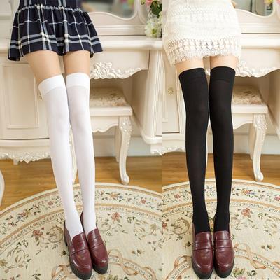 Casual Black White Striped Long Socks Women Over The Knee Thigh High Stockings Ladies Girls Sexy Nylon High Knee Socks Stockings