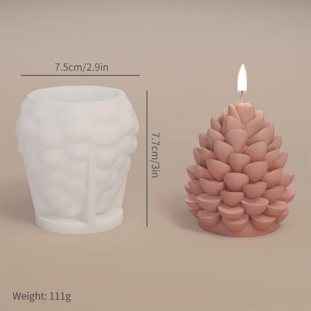 

Силиконовая форма для свечей в виде елки своими руками, 3D-форма для кедровой шишки, гипсовая смола, инструмент для изготовления мыла, украшения для рождественской вечеринки, креативные подарки, ручные инструменты K