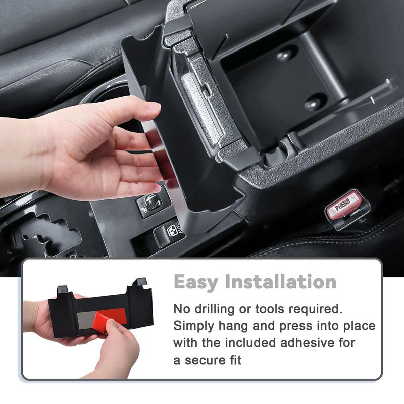 Center Console Hanging Storage Box Tray for 2010-2024 Toyota 4Runner Armrest Storage Hanging Organizer Phone Holder Accessories