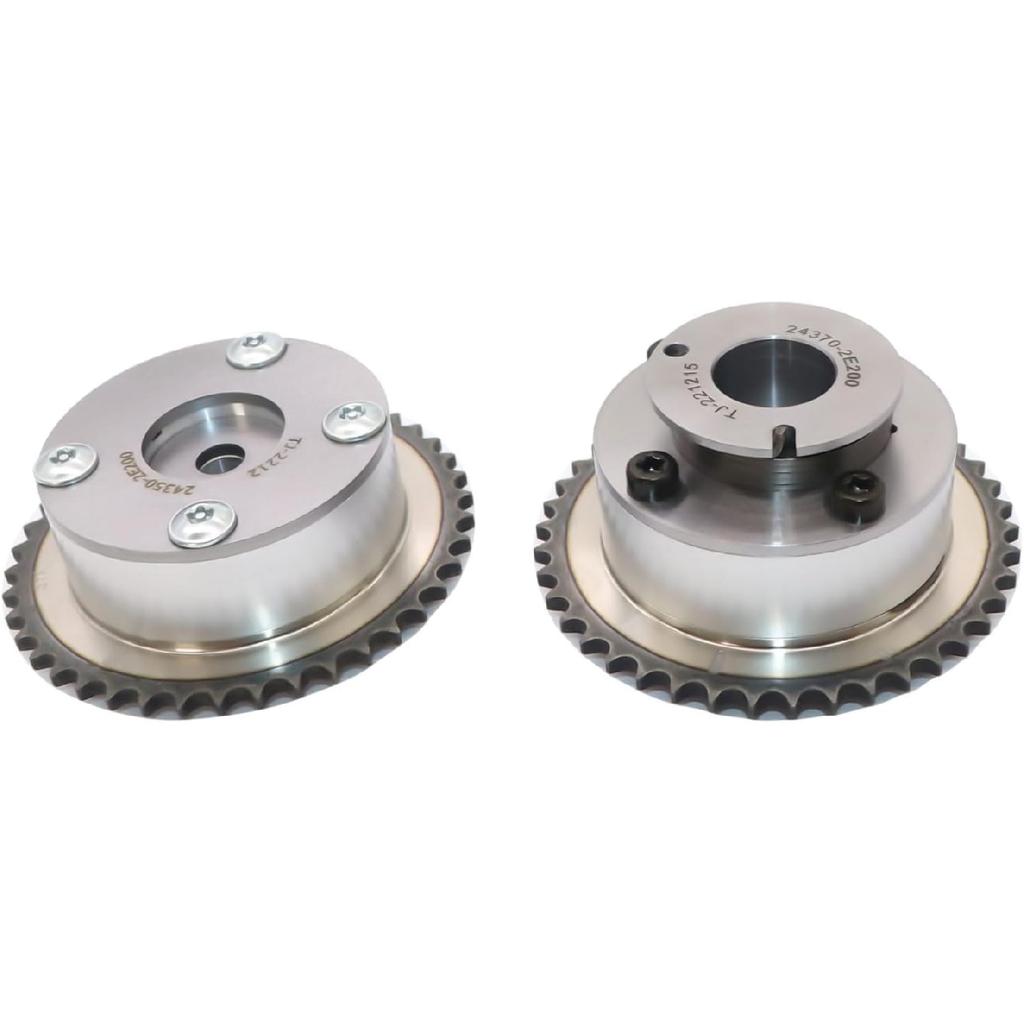 FZJDSD Intake & Exhaust Camshaft Phaser Adjuster Actuator CVVT Gear Compatible with Hyundai Elantra Tucson Sonata 2014-2021 Compatible with Kia Forte