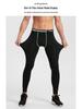 Men's Fleece-Lined Sports Base Layer Pants for Running, Autumn Home Wear, with Lettered Waistband