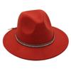 Tibetan Style Top Hat Temperament Jazz Hat British Elegant Felt Hat Big Brim Rivet Woolen Hat Men And Women