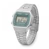 Casio A168wa 3aydf  A168wa 3a  Digital Square Vintage Retro Public Metal Watch