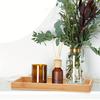 1pcs/2pcs/3Pcs Bamboo Serving Tray Bathroom Organizer Decorative Multi Use Bathroom Counter Tray with Edges Bamboo Vanity