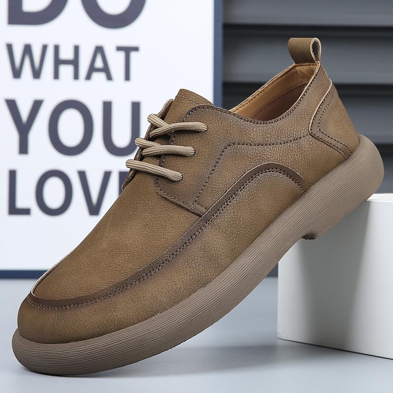 Brand New Men's Comfortable Genuine Leather Business Casual Leather Shoes Fashion Outdoor Men's Hollow Breathable Sports Shoes