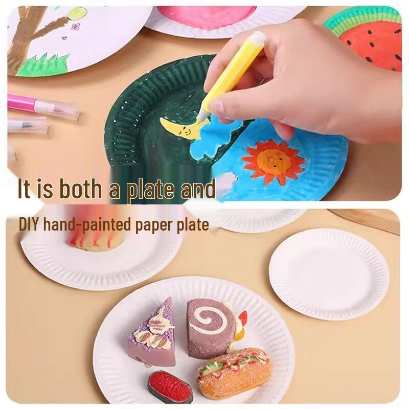 Disposable White Paper Plates