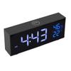 Digital Alarm Clock 2.15 Inch LED Display Dual Alarms Adjustable Volume Dimmable 12H 24H Electronic Desk Clock with