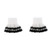 Lolitas Sheer Gloves Hand Sleeves Women Layered Ruffle Wrist Cuffs Elastic Bracelet for Halloween,Wedding,Masquerade