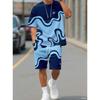 Men's Short Sleeve T-Shirt Shorts Set Adult Sport Jogging Plus Size Tracksuit 2 Piece Set