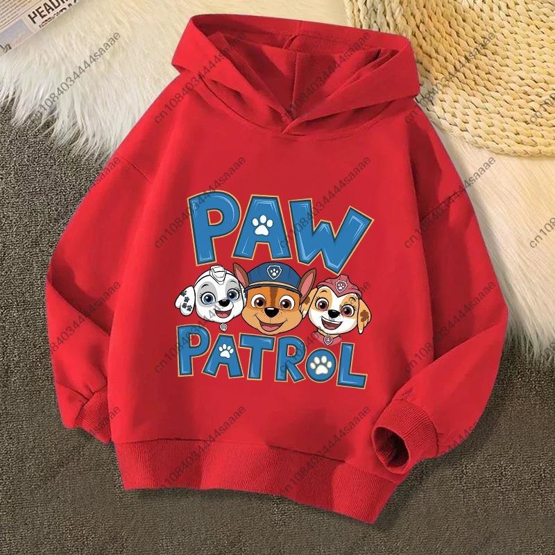 2026 Autumn Winter PAW Patrol On Patrol Casual Print Hoodie for Kids Toddler Boys Girls Casual Pullover Sweatshirt Soft Cozy Top