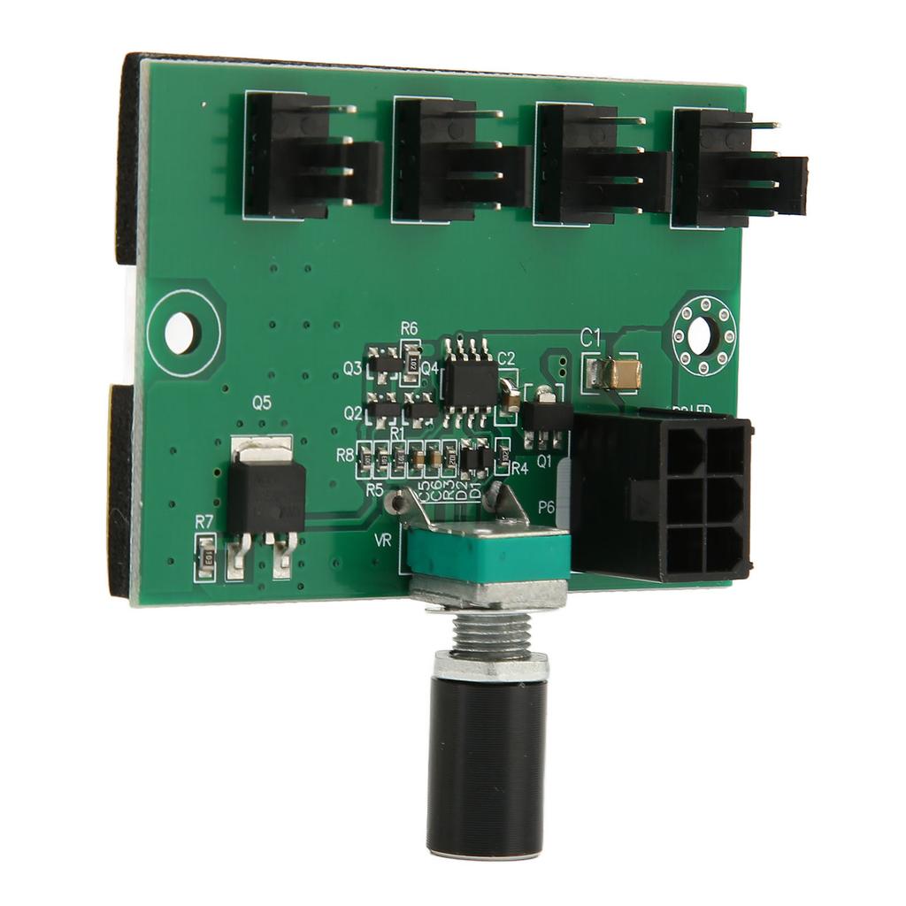 Chassis Fan Speed Controller Fan Speed Controller Hub DC 12V PWM 4 Channel Fan Adapter for 4pin