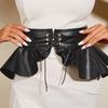 French Niche Design Sense Of Hierarchy Dovetail Waist Seal Strap Waist Belt With Skirt
