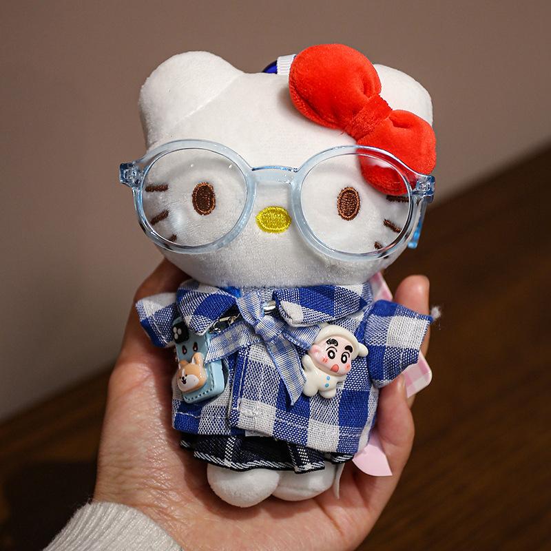 Hellokitty Plush Toys 15Cm Kitty Cat Stuffed Pendant Keychain Kawaii Toys Hobbies Collection Decor Toys Adorably Birthday Gifts