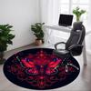 1pc Butterfly Ornament Carpet for Office Non-Slip, Round Carpet, Soft & Comfortable, Carpet for Office, Lightweight Round Floor Mat