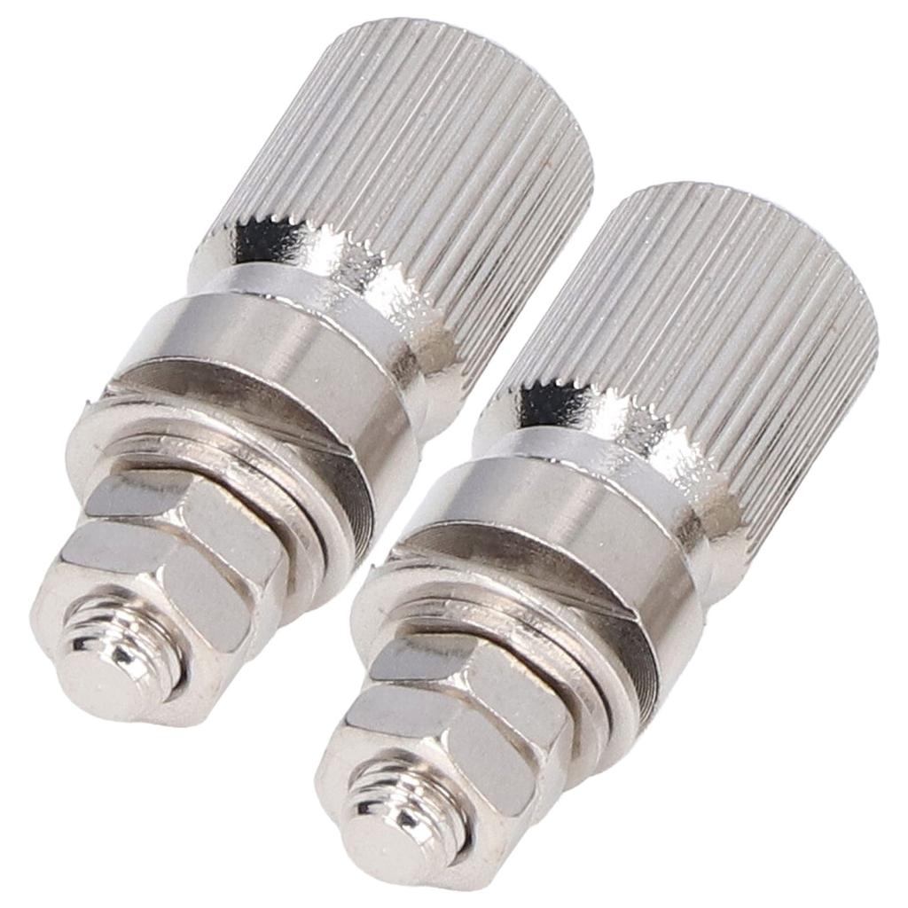 2PCS Binding Post Silver Alloy Contact No Insulation Power Grounding Terminal Post 50025