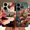 For Tecno Spark 10 Pro Case KI7 Silicone Cute Fashion Flower Cool Painted Soft Back Cover For Techno Spark 10 Pro Phone Case K17