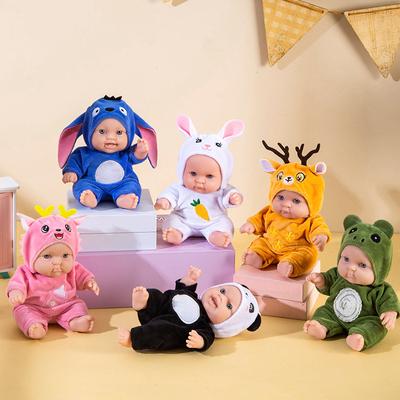 8 Inch Rebirth Doll Plush Doll Panda Simulation Baby Birthday Gift Girl Toy Boutique Wholesale