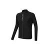 Fila Athletics Golf Outdoor Sports Stand Collar Logo Solid Color Knitted Long Sleeve Jacket Men Jackets Deep-Black A11M235504F-BK
